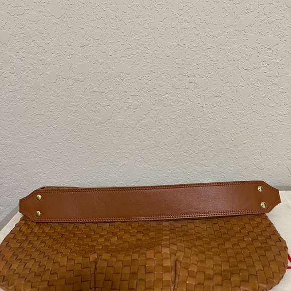 Clare V. Moyen Messenger Natural Woven Checker - Picture 3 of 13